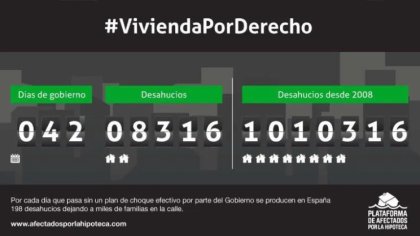 Más de 8.000 desahucios en lo que va de Gobierno “progresista”