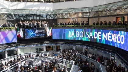 Bolsa mexicana de valores suspende cotizaciones por caída en 35 minutos