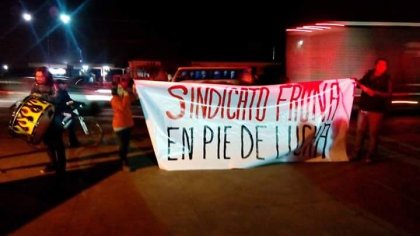 Crónica: exitosa manifestación del sindicato Fruna contra las prácticas antisindicales