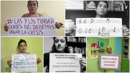 Realizan protesta digital y cacerolazo contra los despidos masivos en Perú #QuePaguenLosRicos 