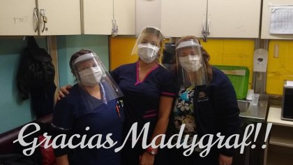 Madygraf donó insumos de protección a enfermeras de hospitales de CABA