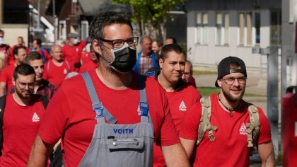 Un mes de huelga en Alemania contra el cierre de la metalúrgica Voith