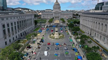 San Francisco instala carpas para los sin techo mientras cientos de hoteles están vacíos