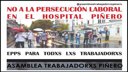 Nora Cortiñas contra la persecución a los trabajadores del hospital Piñero