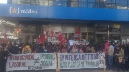 Trabajadorxs tercerizadxs del MIDES en lucha