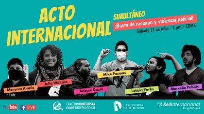 Acto internacional contra el racismo y el imperialismo: voces de seis socialistas