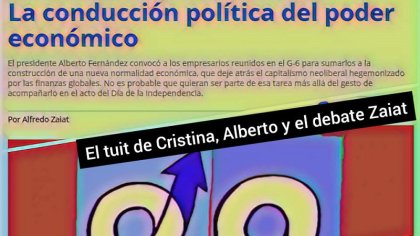 El tuit de Cristina, Alberto y el "debate Zaiat" sobre la burguesía fallida