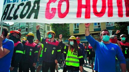 ¡Viva la lucha de los trabajadores de Alcoa y empresas auxiliares en huelga indefinida! 