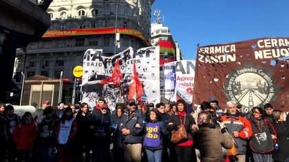 Fábricas recuperadas concentrarán en el Obelisco contra el desalojo a Cerámica Neuquén