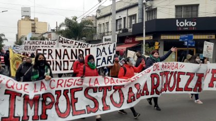 La Matanza: movilización de feriantes, docentes, ambientalistas y jóvenes al municipio 