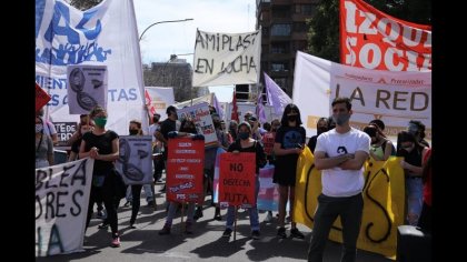 Trabajadores de Amiplast movilizaron junto al Plenario Sindical Combativo