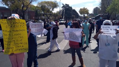 San Isidro: trabajadores del Hospital Central se sumaron a la jornada de lucha por la salud