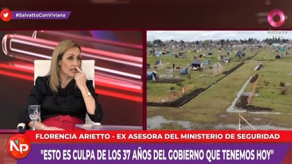 Toma de tierras: Florencia Arietto propone echar a miles de familias por hambre y sed