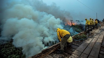 El fuego avanza en la Amazonía y Pantanal a pesar de que Bolsonaro lo niega