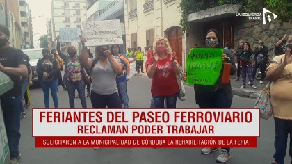 Trabajadores feriantes reclaman la rehabilitación de su feria para poder trabajar - YouTube