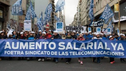 Contundente paro nacional de trabajadores de las telecomunicaciones