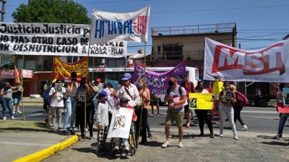 Movilización y corte de ruta en Pilar por justicia por Iris