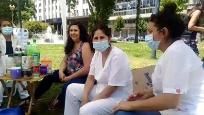 Enfermeras en Plaza de Mayo: "Queremos que el presidente nos escuche"