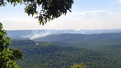 Piden que se declare emergencia roja en selva de Misiones: el fuego se acerca a la comunidad