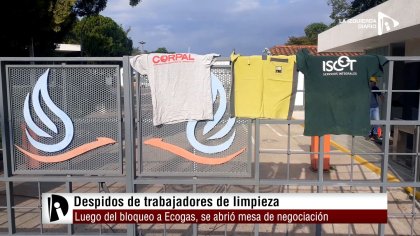 Luego del bloqueo a Ecogas se abre mesa de negociación para trabajadores de limpieza despedidos - YouTube