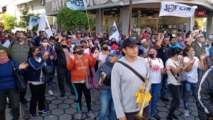 Con movilización, trabajadores municipales de Jujuy empezaron paro de 48 horas