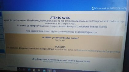 UACJ: Estudiantes que no paguen serán dados de baja