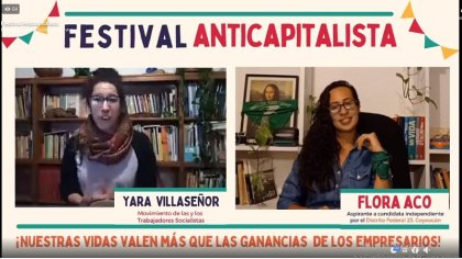 Festival Anticapitalista: cierre de precampaña de Flora Aco 