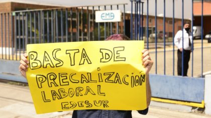 Tercerizados de Edesur se movilizan contra suspensiones, persecución y precarización