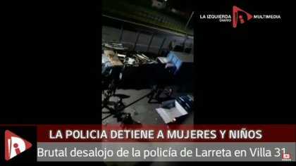 Desalojo del Gobierno porteño en la Villa 31 violó derechos de los niños 