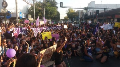 8M en Rancagua: importante manifestación se desarrolla en la ciudad