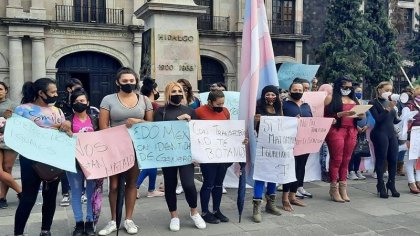 Mujeres trans protestan para exigir la Ley de Identidad de Género en Toluca