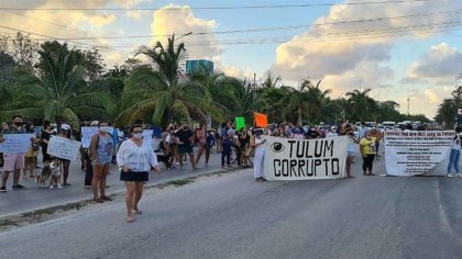 En Tulum marchan para exigir justicia a migrante asesinada por la policía