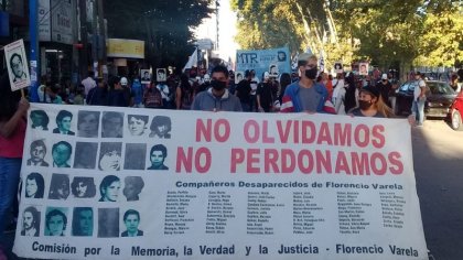 Gran movilización en Varela exigiendo Memoria, Verdad y Justicia