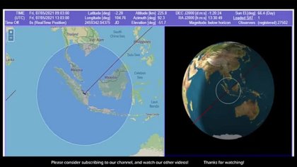 LIVE : Tracking Out-of-control Chinese rocket debris - YouTube