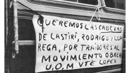 A cuarenta y cuatro años de la huelga general contra Isabel Perón y López Rega