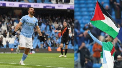 Manchester City: emotiva despedida del Kun y bandera palestina en festejo del campeonato