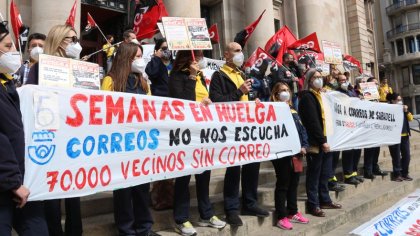 Se extienden las huelgas en sucursales de Correos contra su privatización encubierta