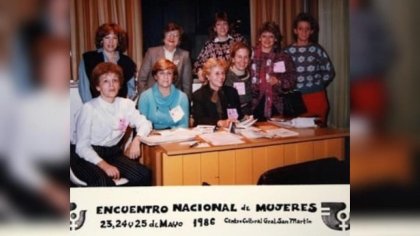 El primer encuentro nacional de mujeres