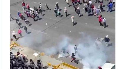 Brutal represión policiaca contra pobladores indígenas en Hidalgo