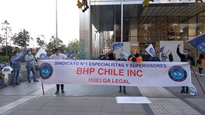 BHP Chile cruzada por huelgas y conflictos en un año de alza histórica del cobre