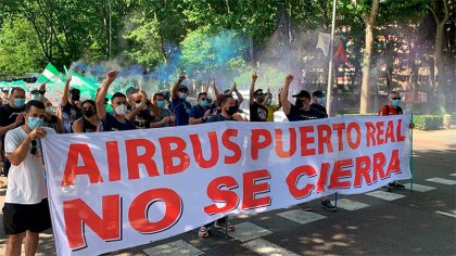 El Congreso aprueba una iniciativa de UP para evitar el cierre de Airbus Puerto Real, aunque no tiene ningún efecto