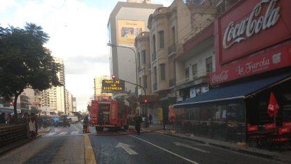 Incendio en el restorán La Farola del barrio porteño de Belgrano