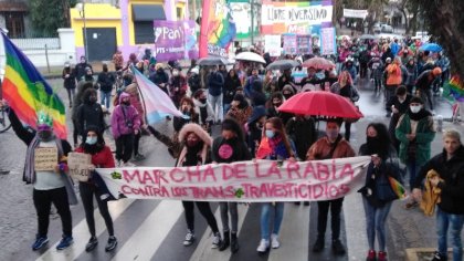 Marcha de la rabia en La Plata: contra los trans travesticidios y por Soraya