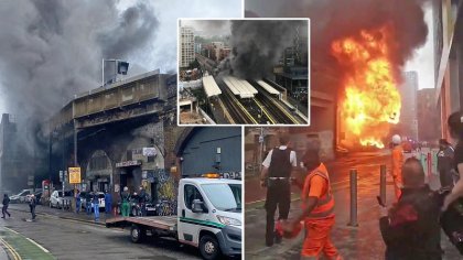 Explosión e incendio en el metro de Londres