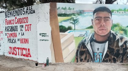 Se inaugura mural de Franco Cardozo a un mes de su muerte en manos de la policía de Tigre