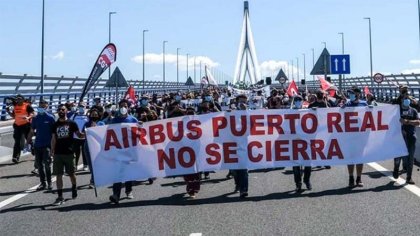 Cuatro motivos urgentes para apoyar la caja de resistencia de los trabajadores de Airbus Puerto Real