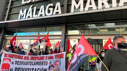 CGT-Sector Ferroviario convoca en Málaga una huelga provincial para el próximo 30 de julio