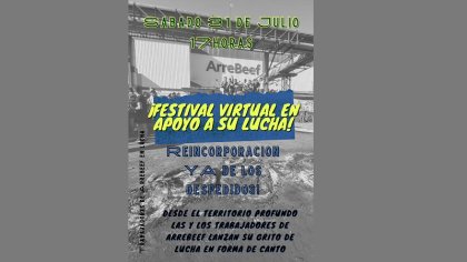 Arrebeef: festival por la reincorporación de trabajadores