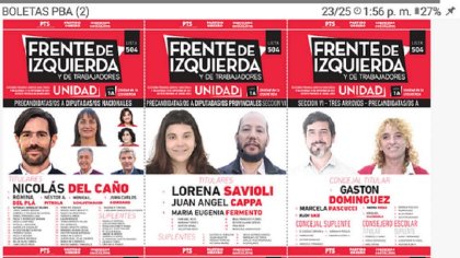 Tres Arroyos: El Frente de Izquierda Unidad cerró su campaña por redes sociales