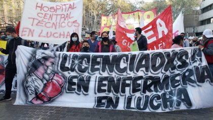 Trabajadores de la salud de Mendoza volvieron a la calles por el salario y contra la precarización laboral